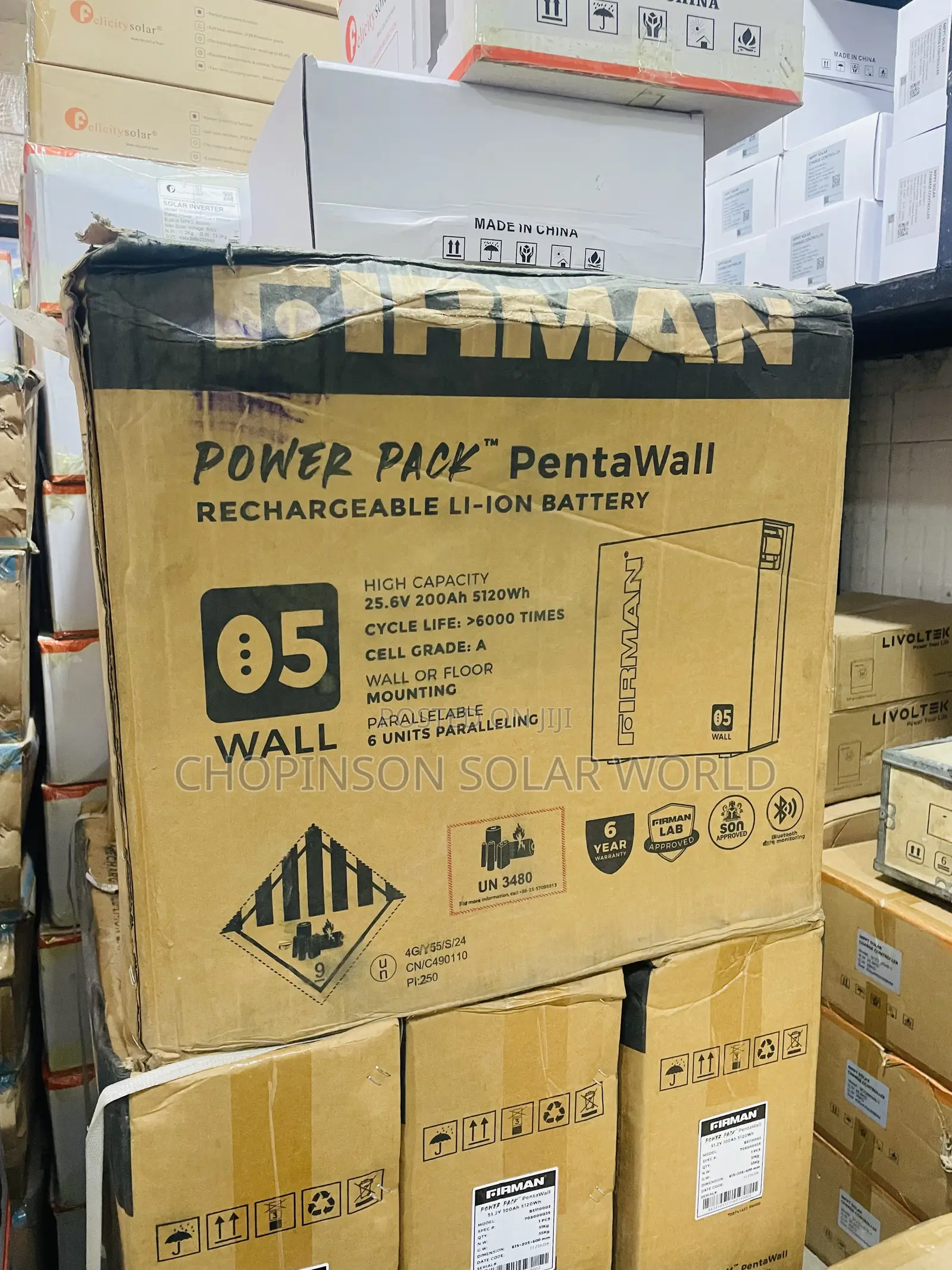 Solar Energy Firman Lithium Ion Battery 5kwh/51.2votts