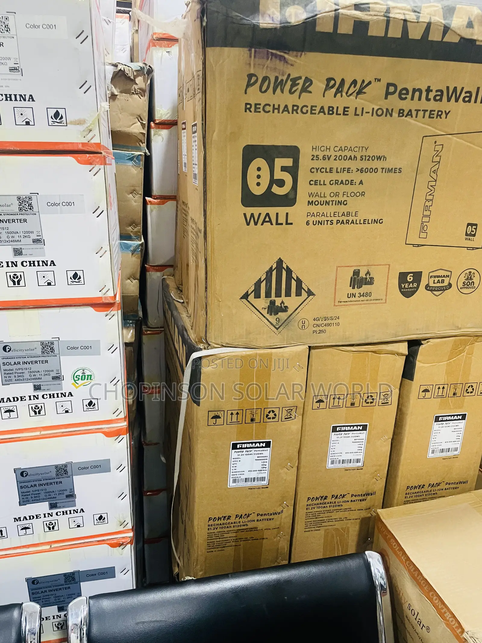 Solar Energy Firman Lithium Ion Battery 5kwh/51.2votts