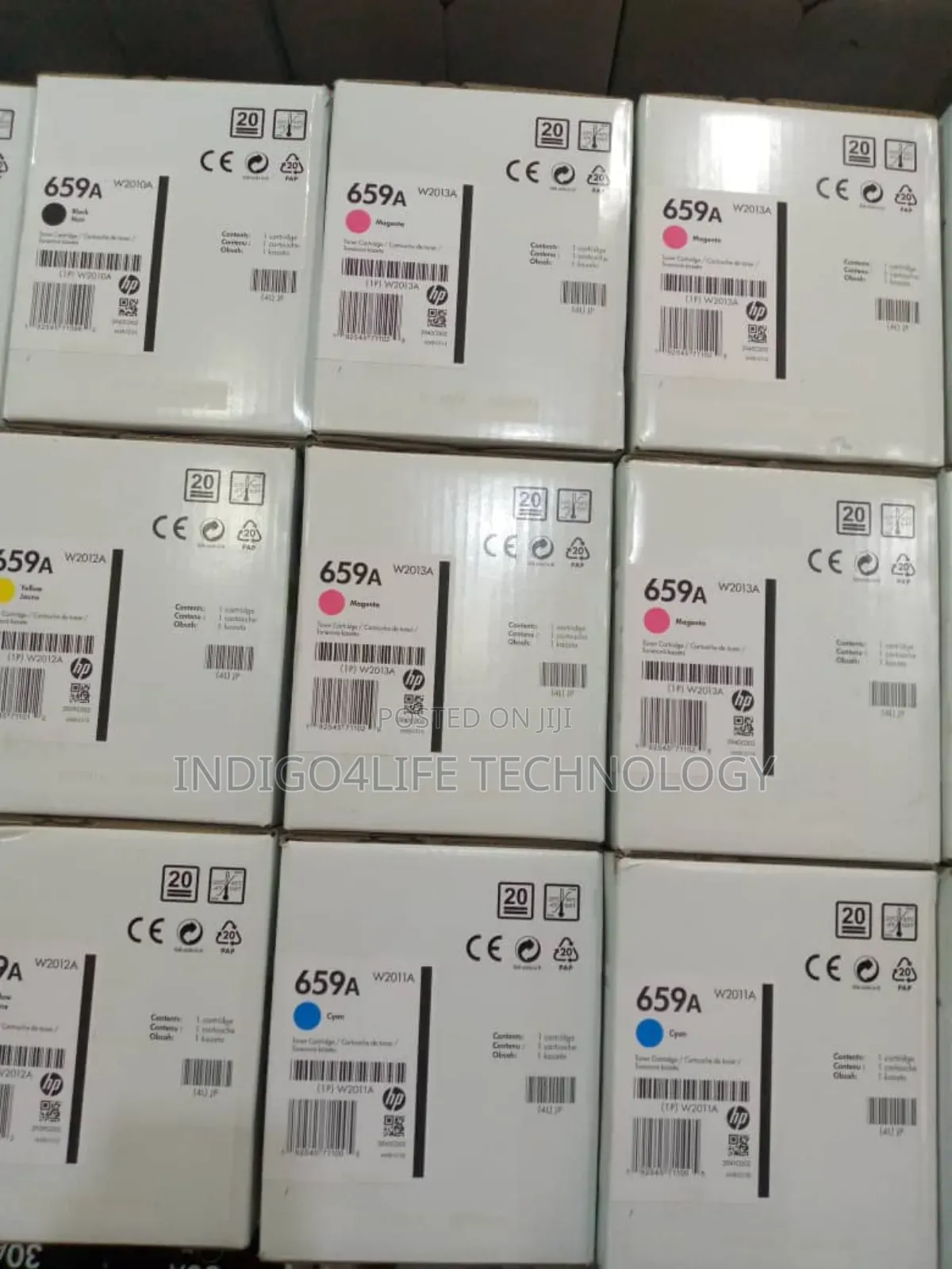 Hp 659a Laserjet Toner Black Cyan Magenta Yellow