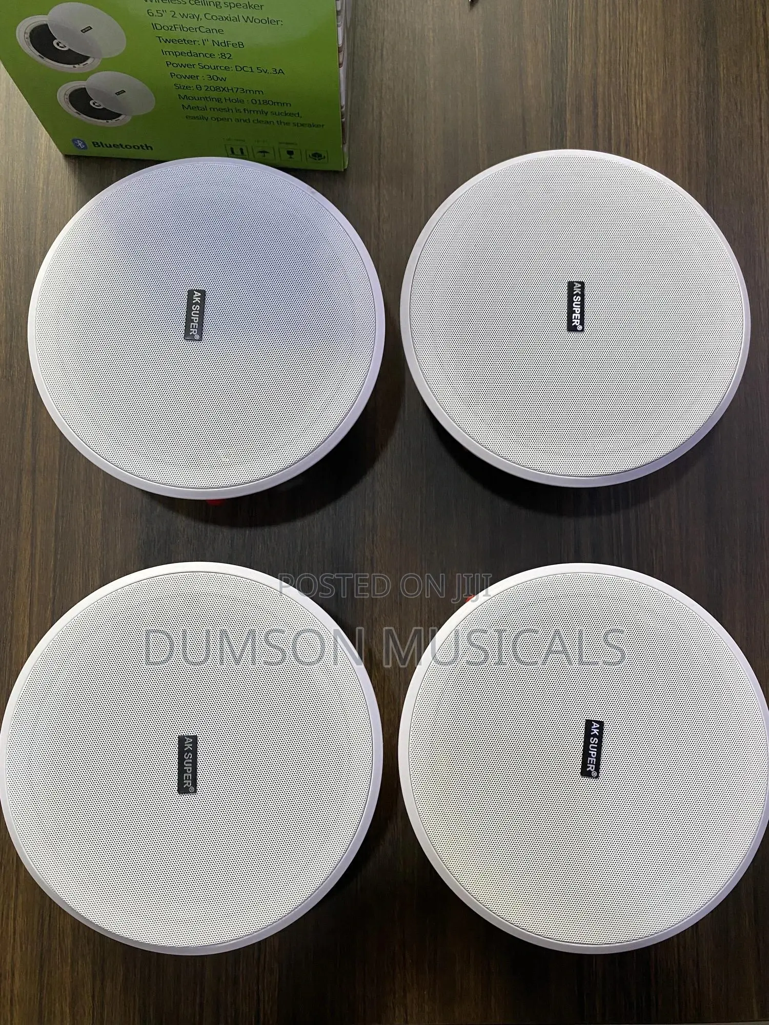 Ak Super 4in1 Bluetooth Ceiling Speakers 30watts