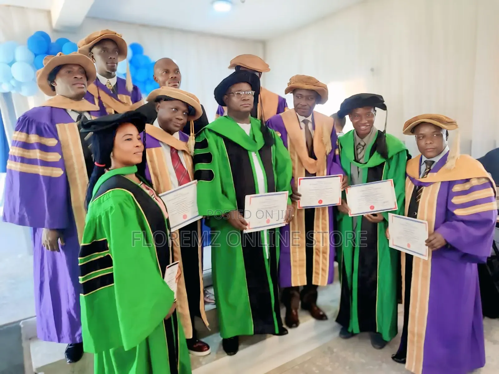 Color Palette for Doctoral Gowns Available for Rental