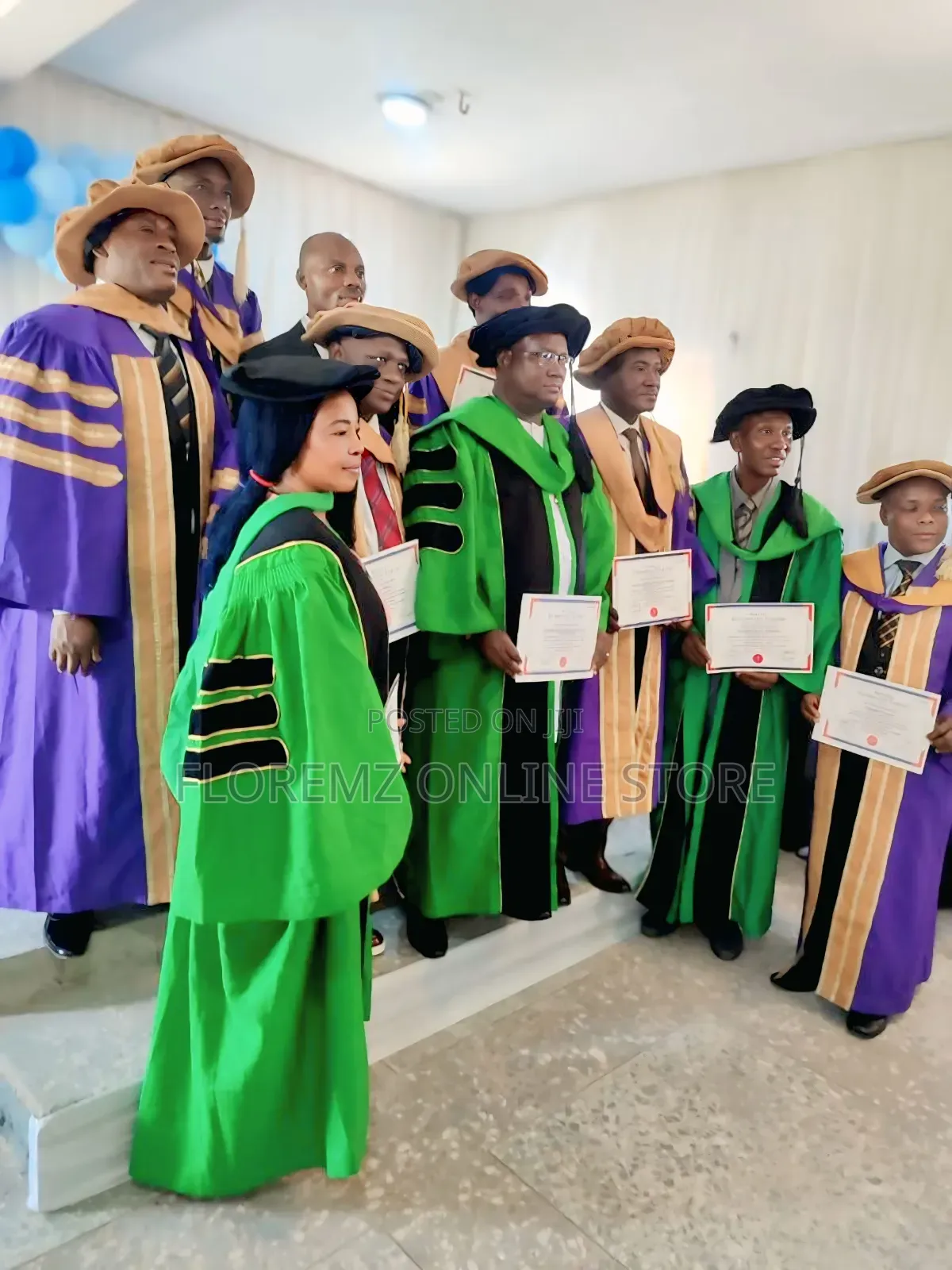 Color Palette for Doctoral Gowns Available for Rental