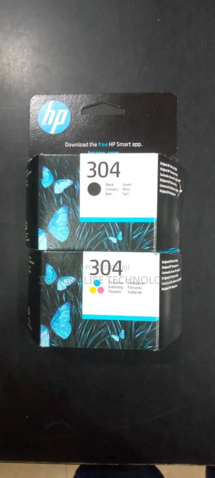 Hp 304 Ink Cartridges Black Colour