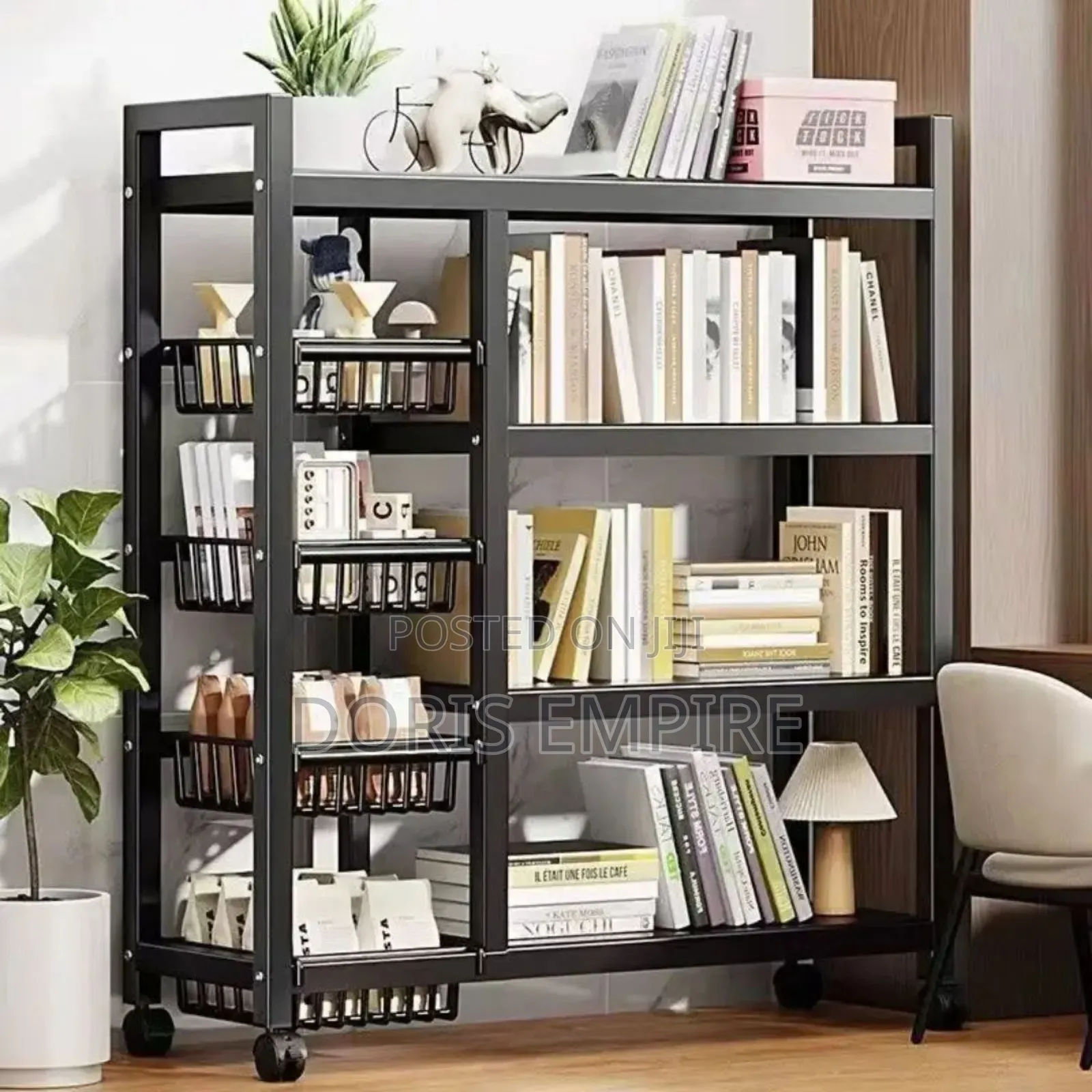 4tier Multi-Purpose Movable Storage Rack With 4 Vegetable .