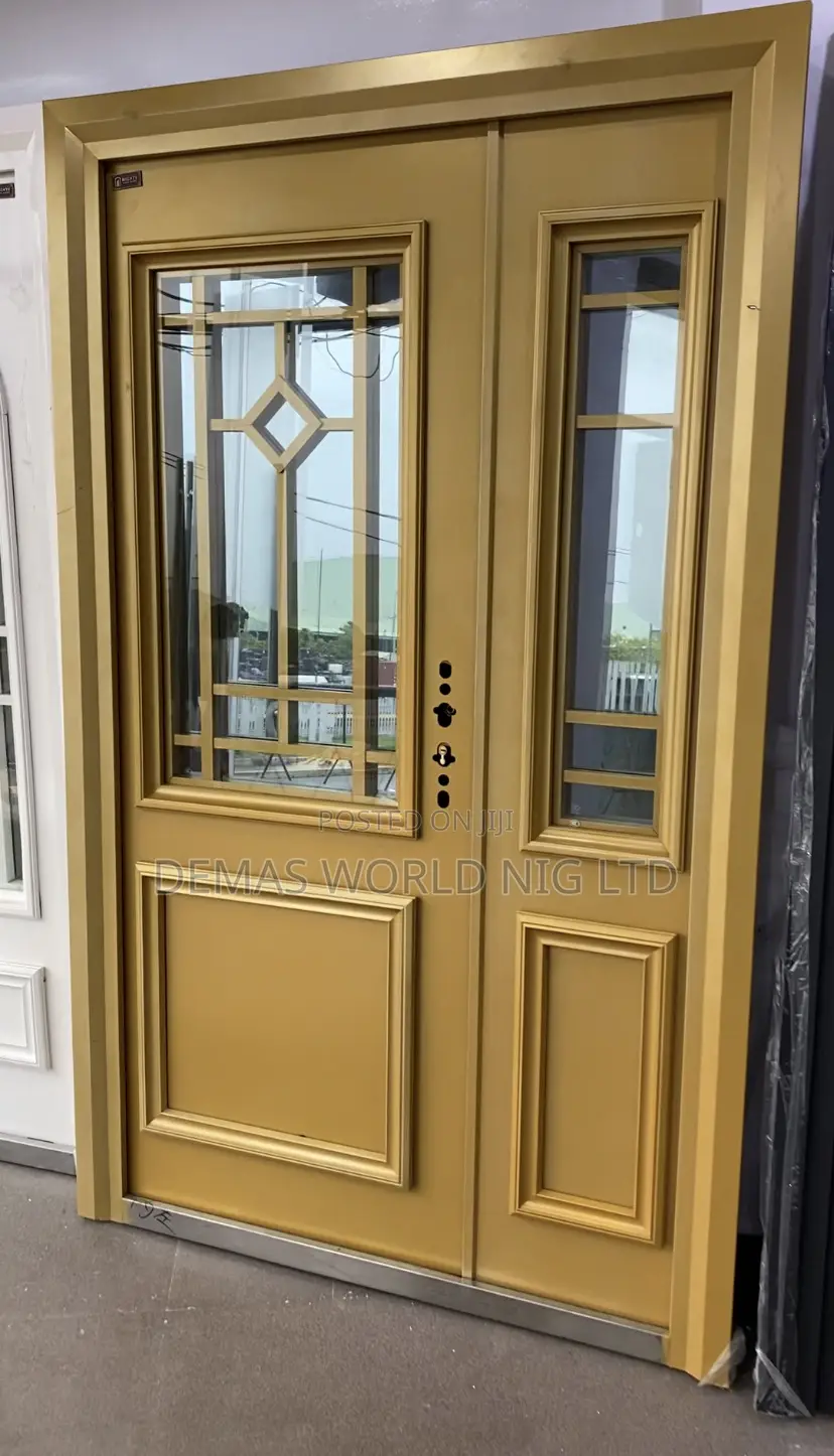 French Glass Door Gold 4 by 8ft