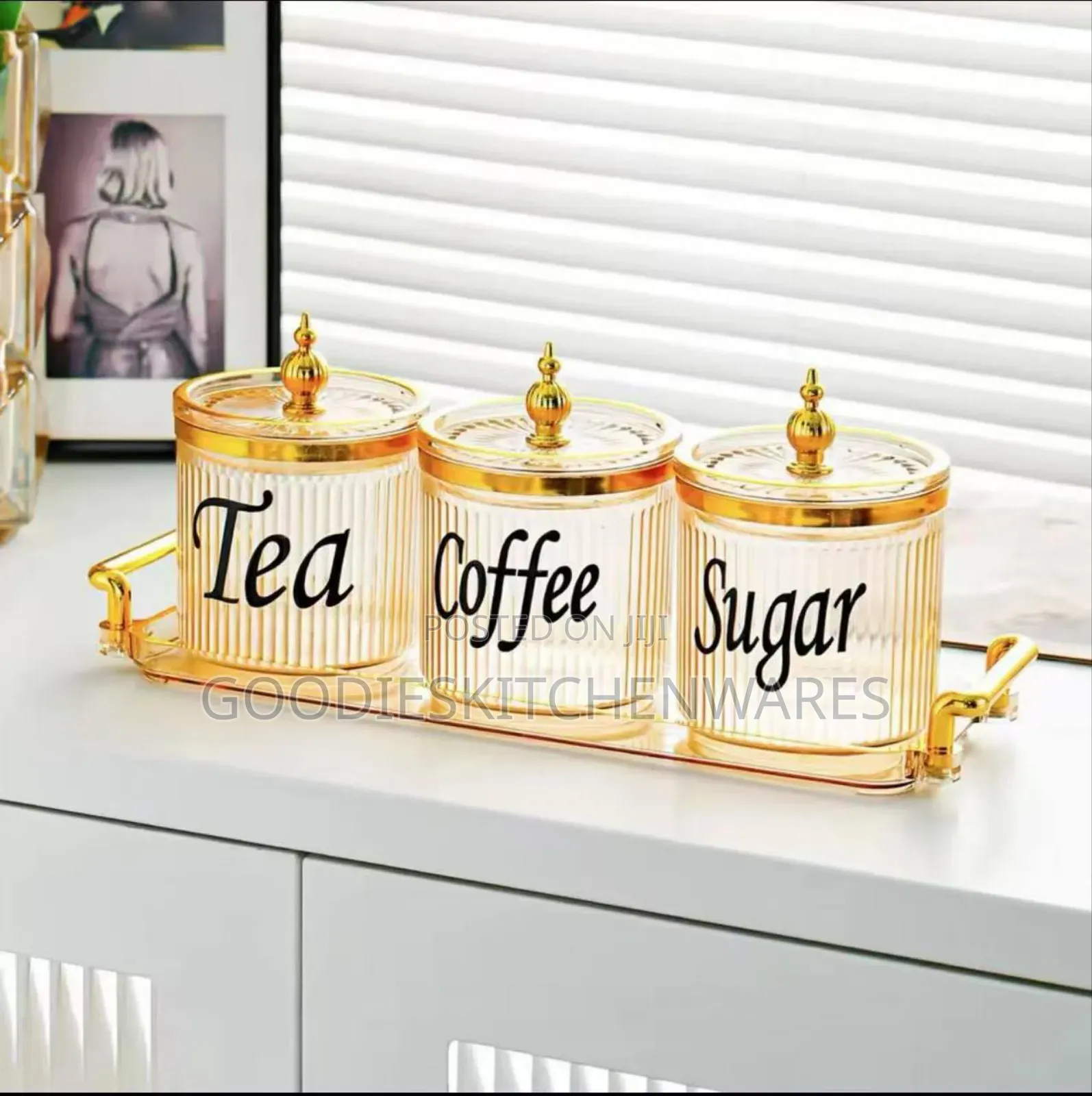 3 in 1 Acrylic Tea Set With Tray