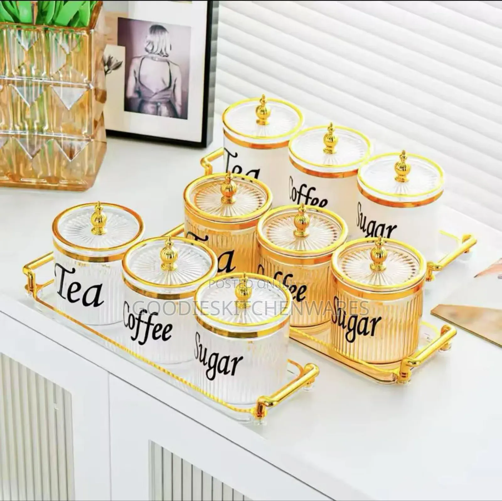 3 in 1 Acrylic Tea Set With Tray