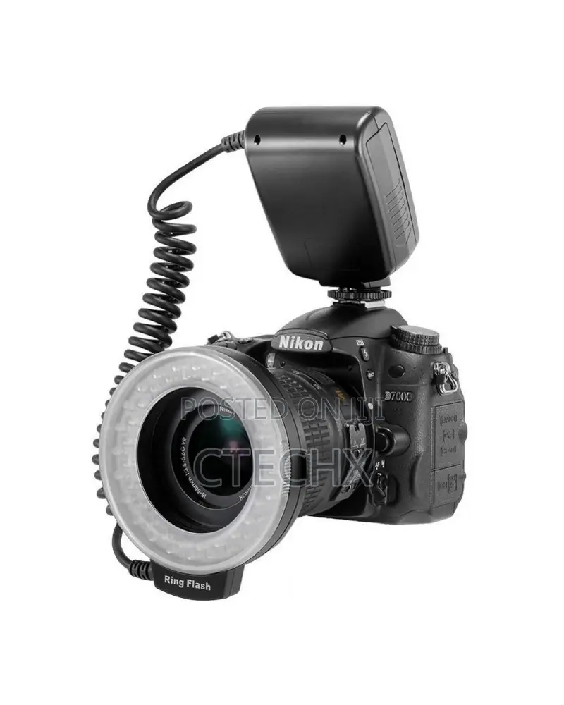 Macro Led Ring Flash Light With LCD Screen Display for Camer