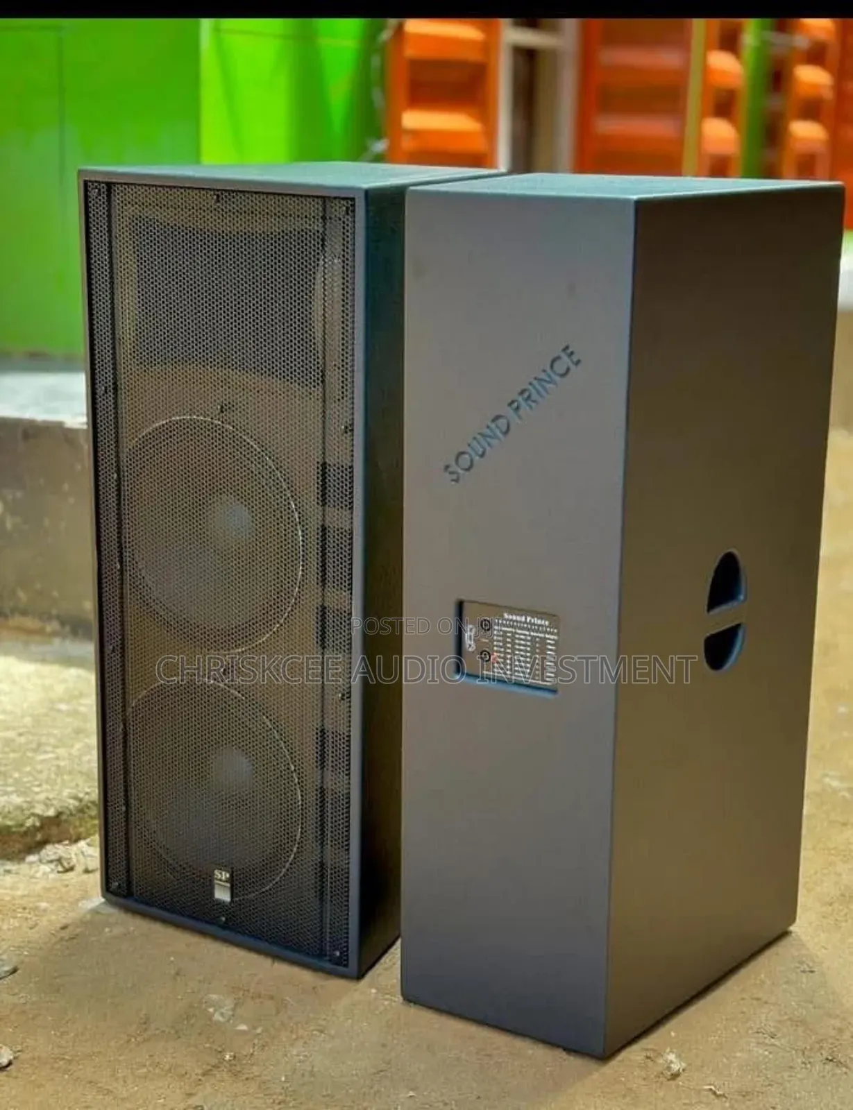 Sound Prince Sp215 Double Pro Loudspeaker -Pair