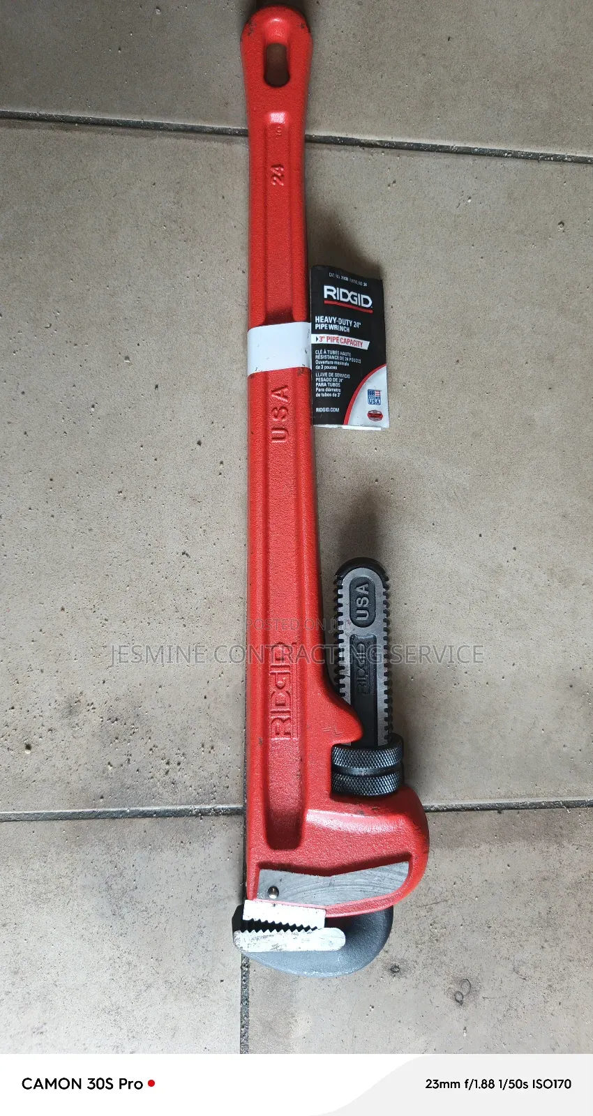 Ridgid Pipe Wrench 24"
