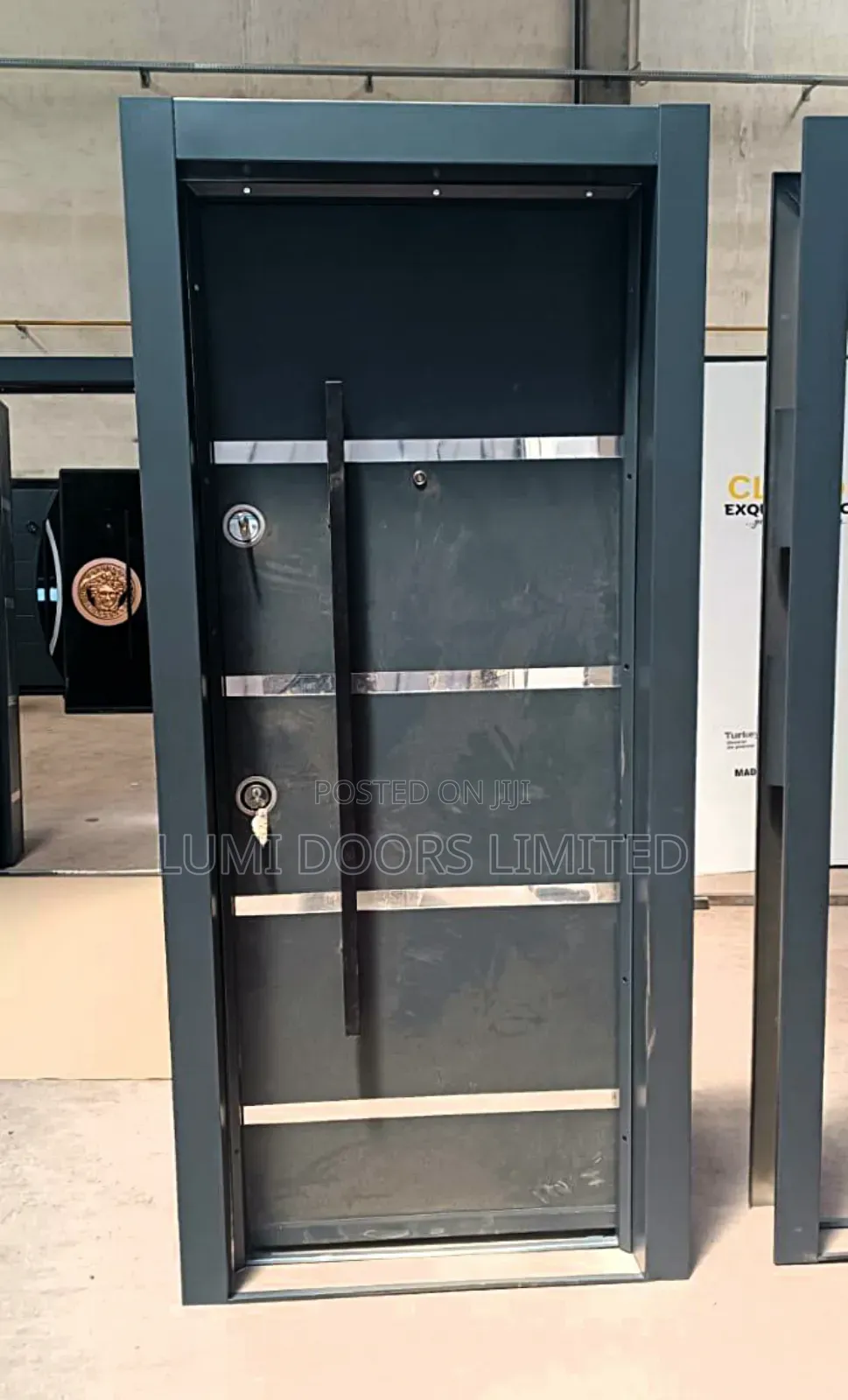 Black Turkish Security Door/ Single Door