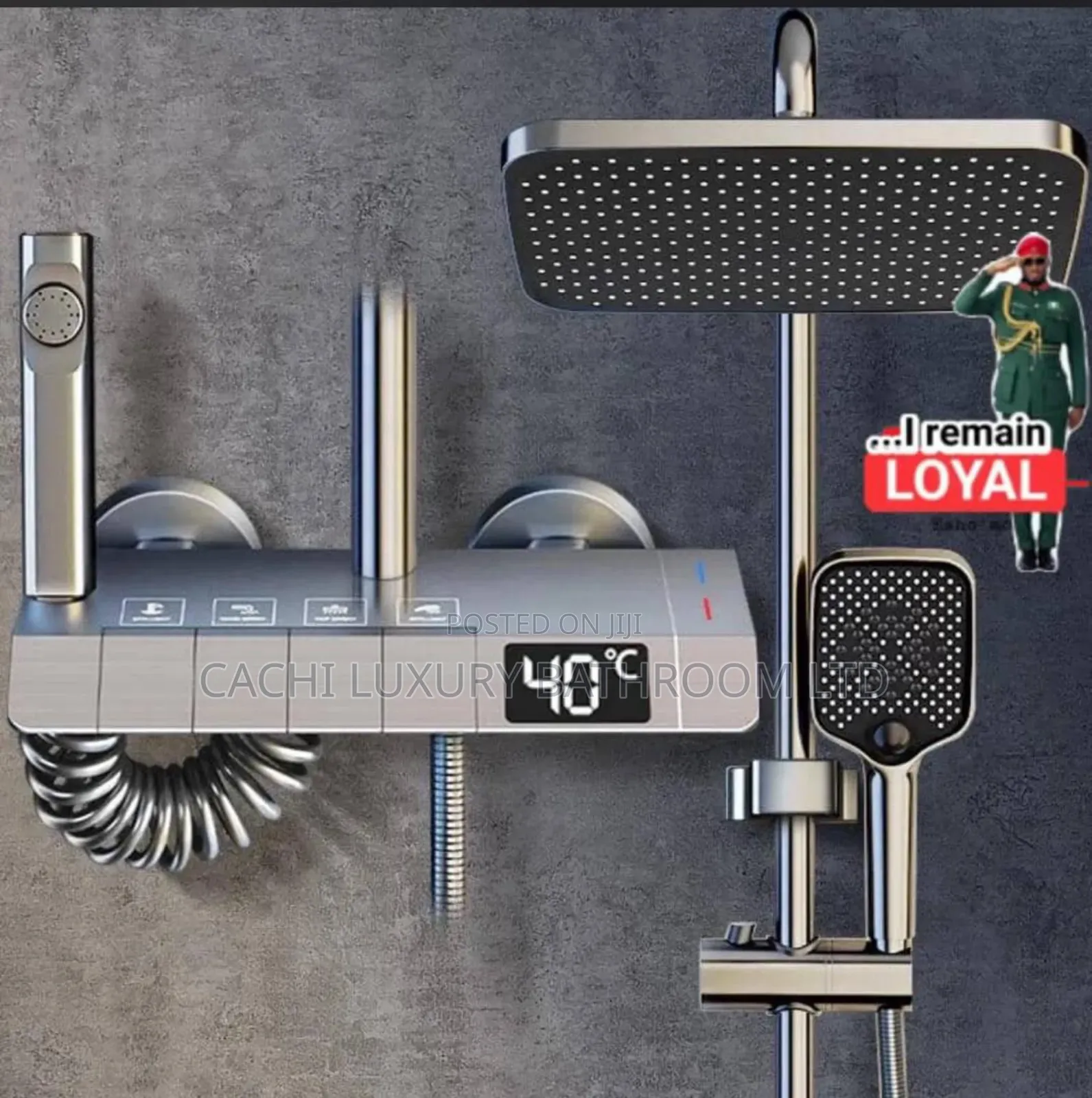 Four Button Shower With Thermostat