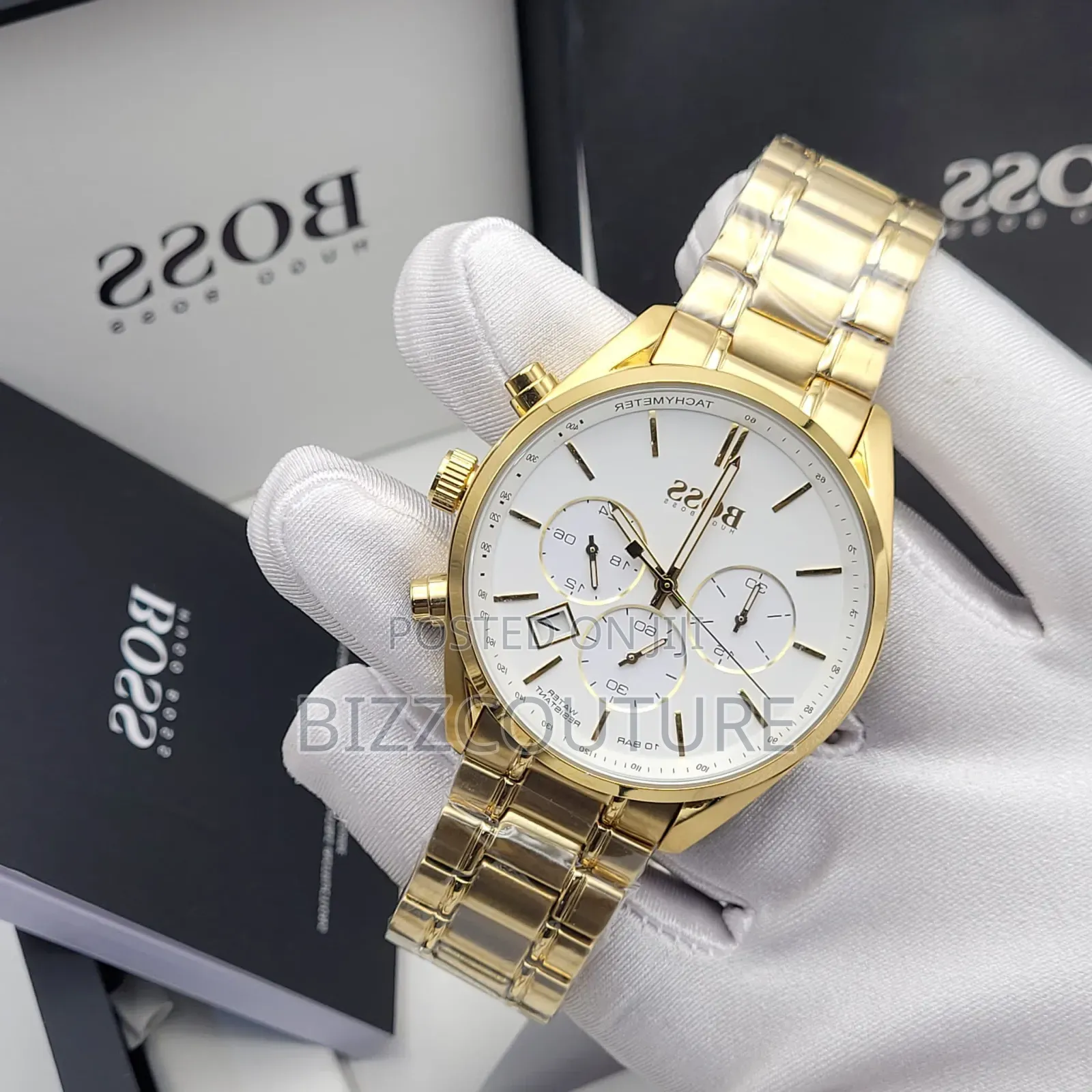 Original Boss Gold Stainless Steel Watch in Store