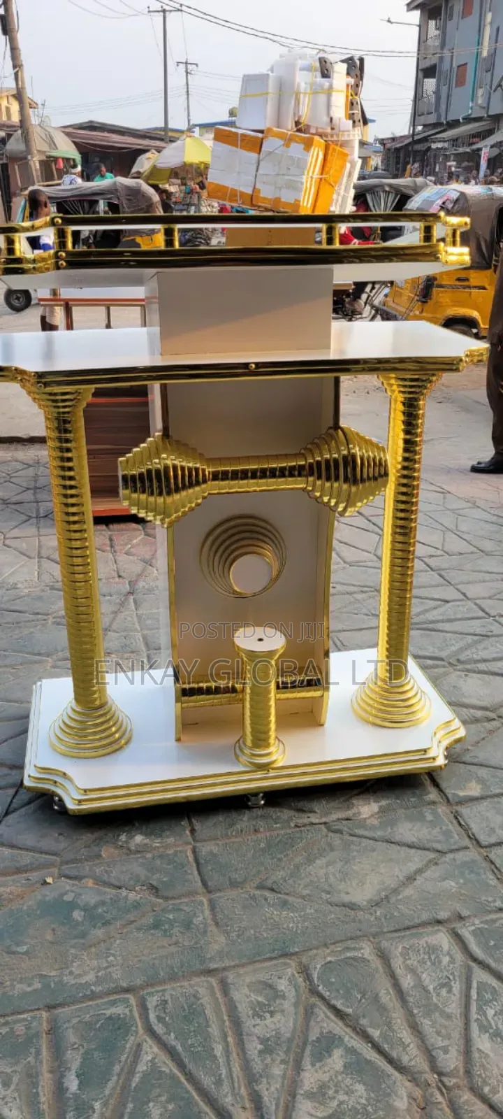Exotic Church Pulpit With Inbuilt Flower Vase