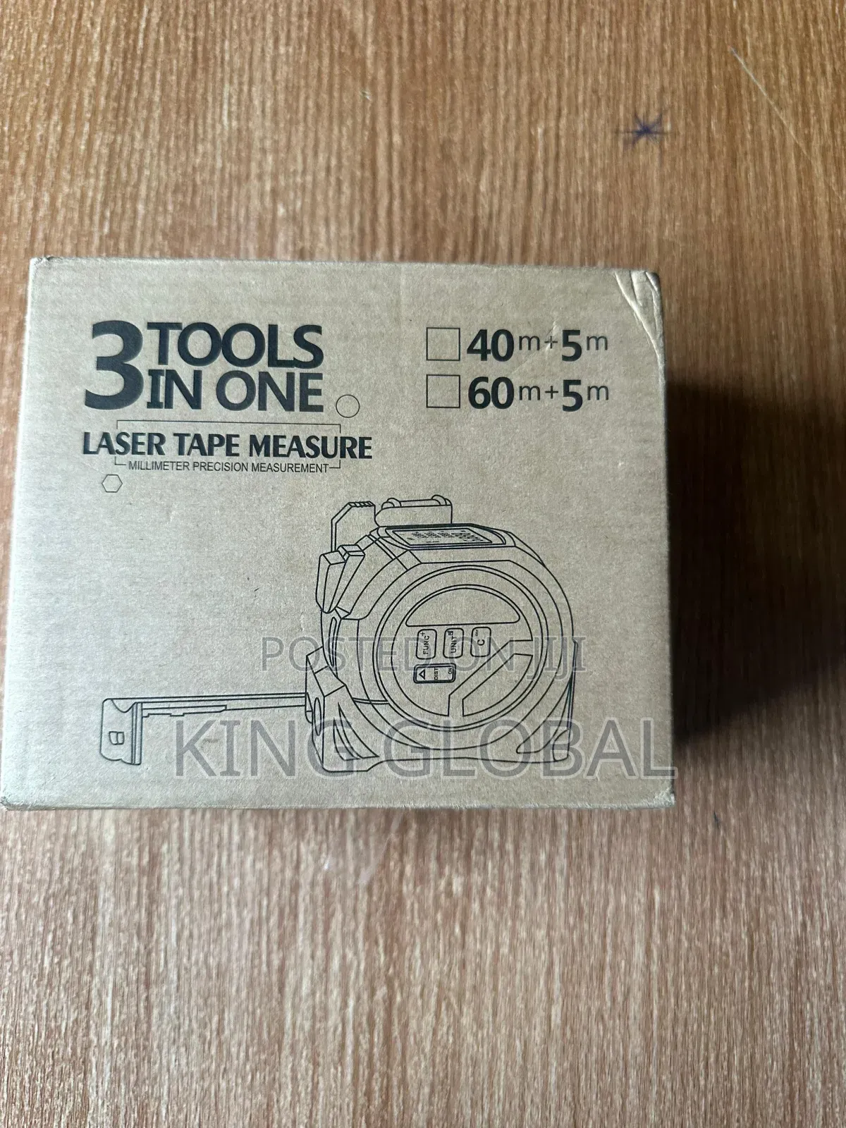 3 in 1 ( 3 Tools in One) Laser Tape Measure
