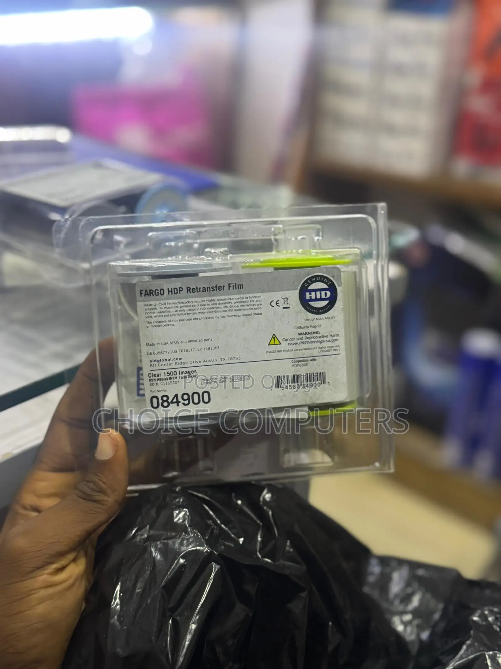 Card Imaging Transfer Film For Fargo Hdp 6600 Printer,