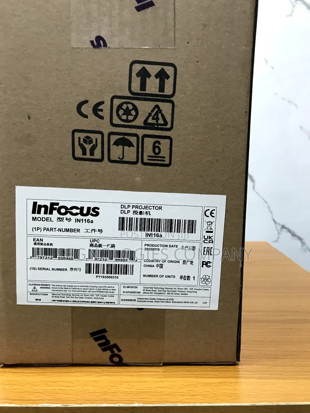 Infocus In116a 3000 Lumens Portable Dlp Projector