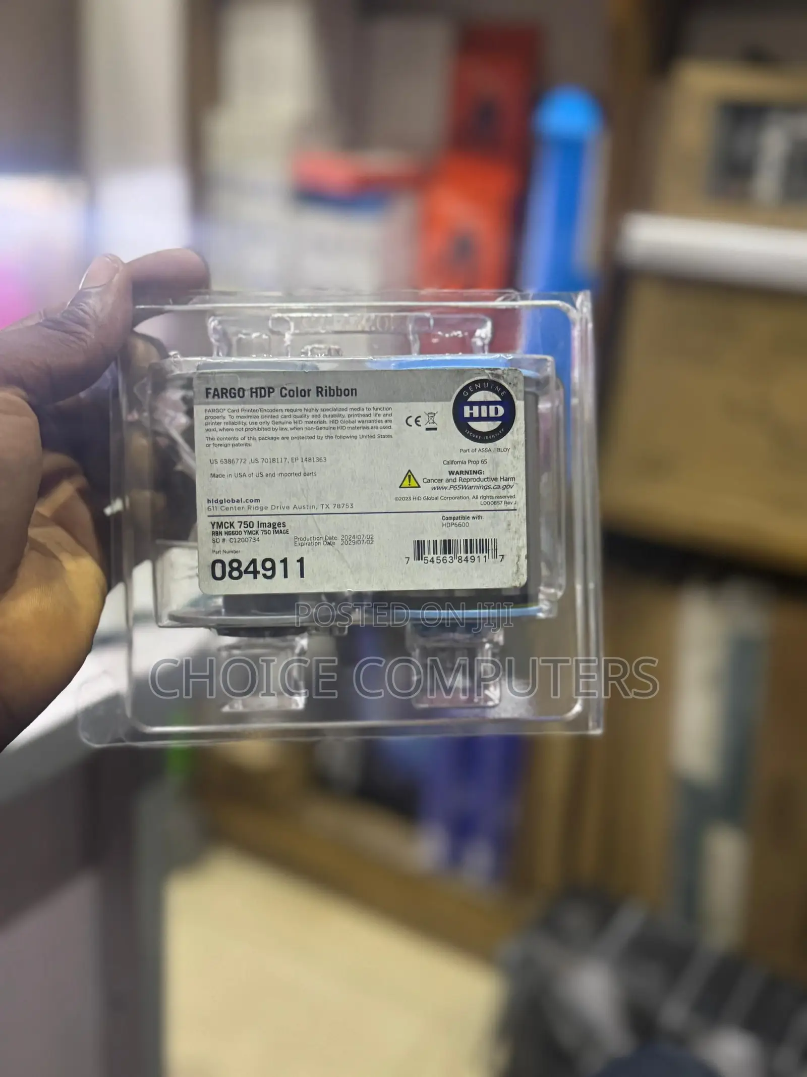 Genuine Fargo Ymck Color Ribbon For Fargo Hdp6600 Printer
