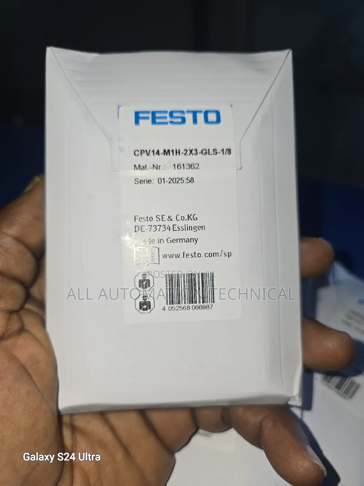 Festo Solenoid Valve | Cpv14-M1h-2x3-GLS-1/8 | 161362