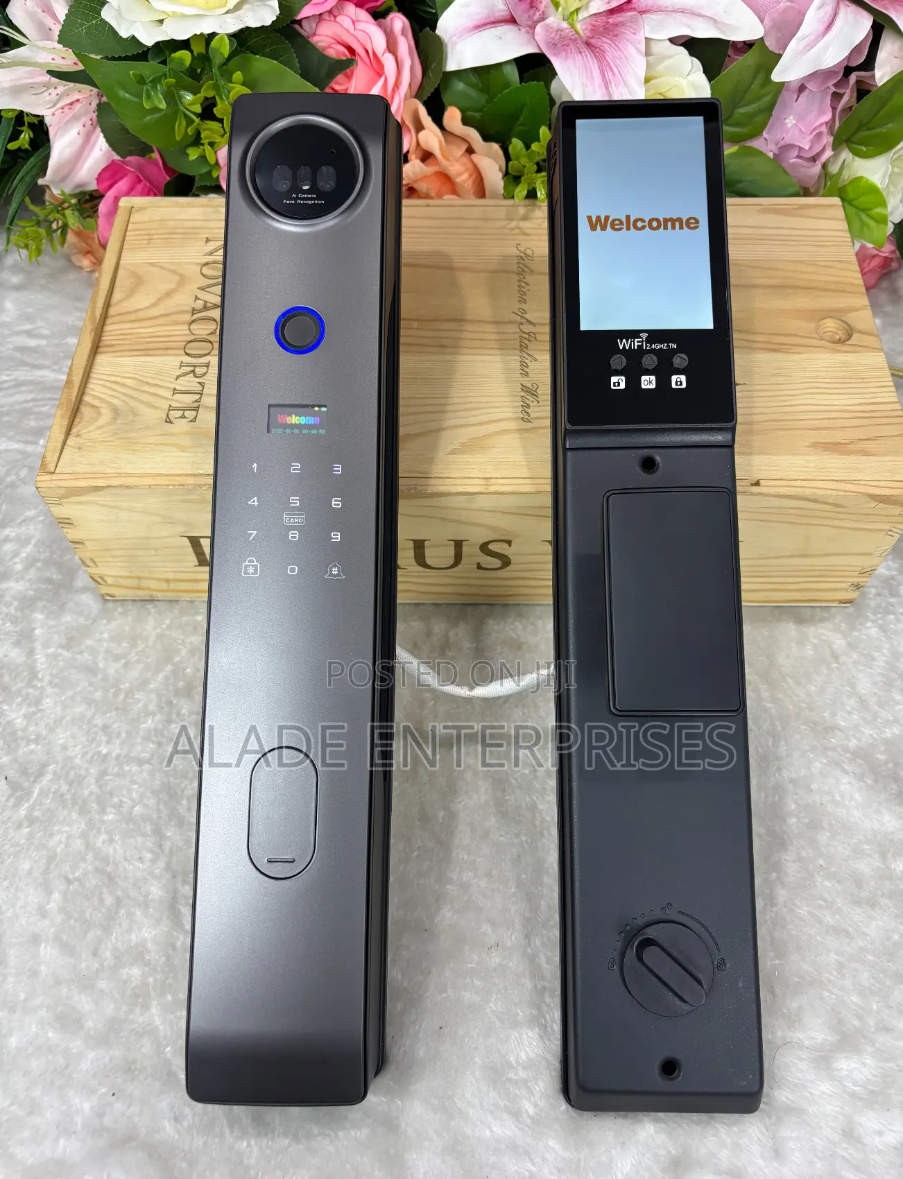 Video Intercom Wifi Face Id Locks Biometric Fingerprint