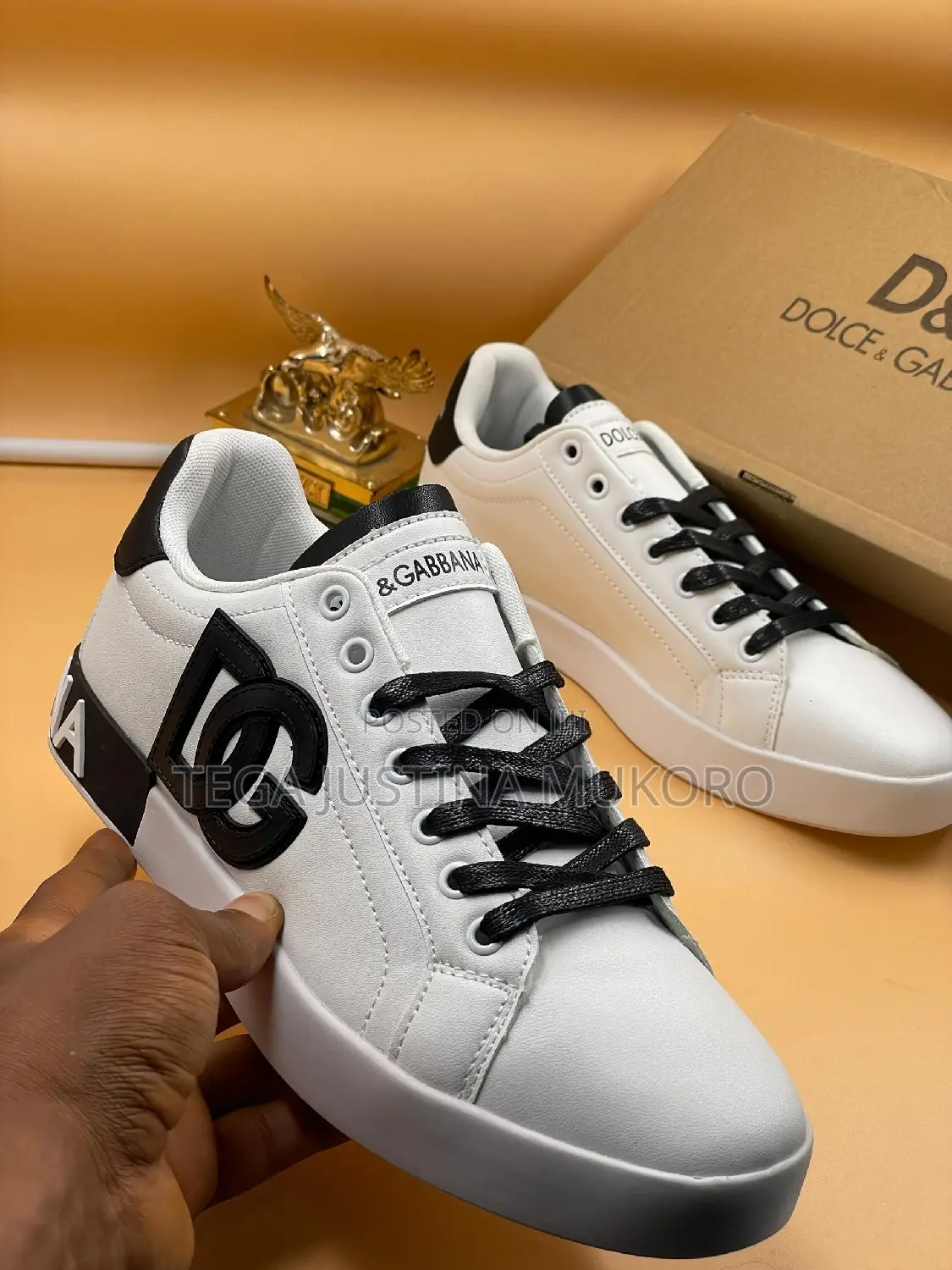 Latest Design Dolce and Gabbana Men's White Shoes