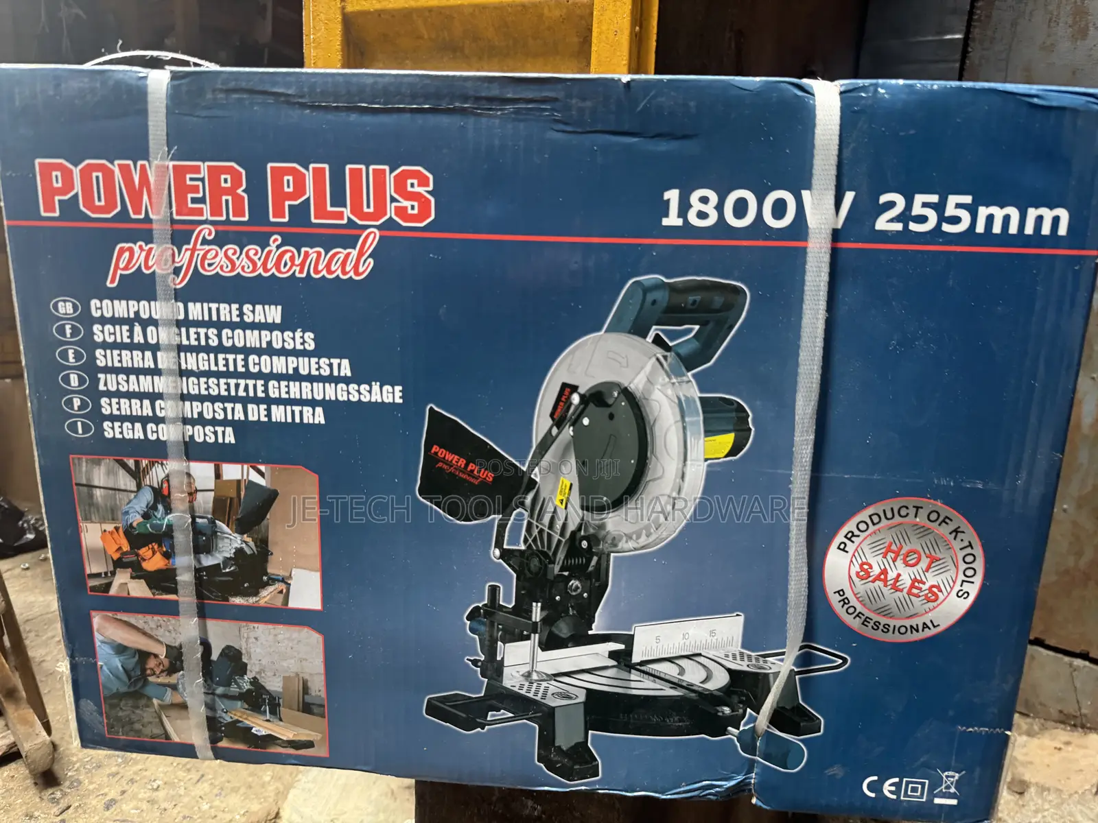 Power Plus Professional 1800w 255mm Comp Mitre Saw 10” Blade