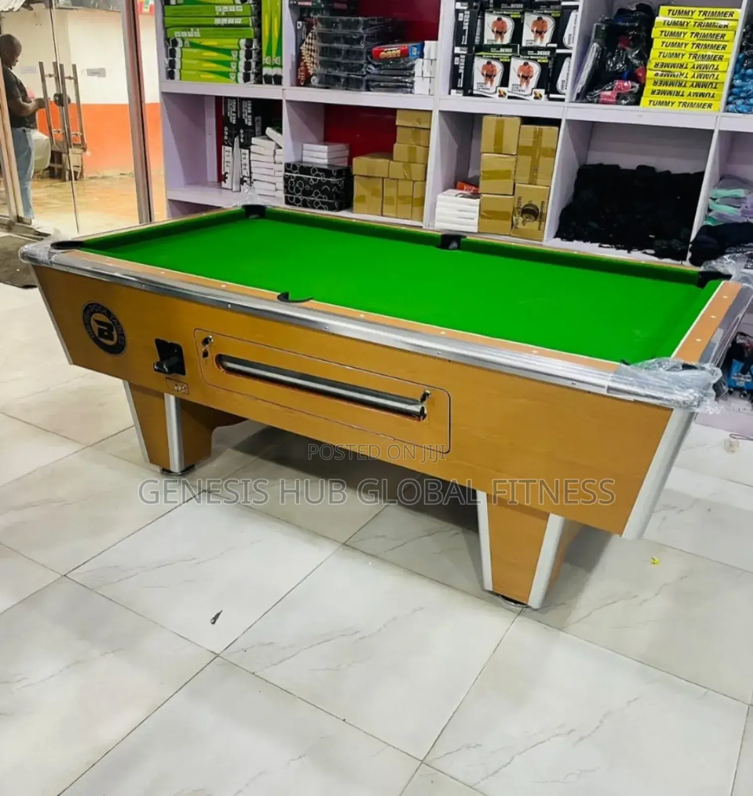 Foreign Marble And Coin Snooker Table