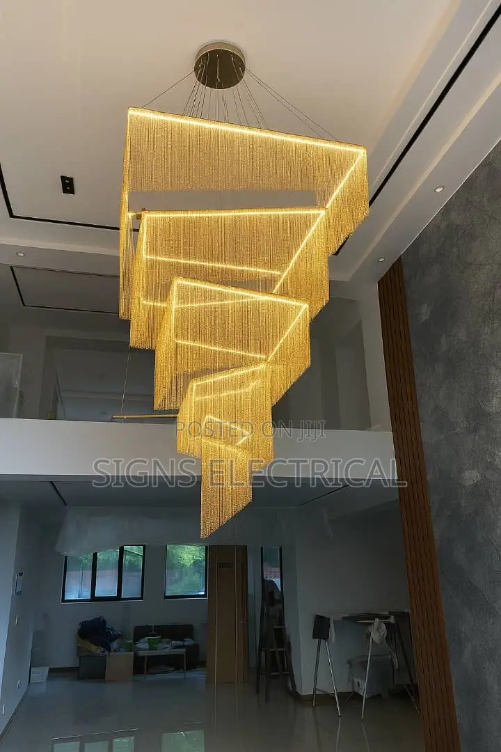 Modern Luxurious Led Square Chandelier