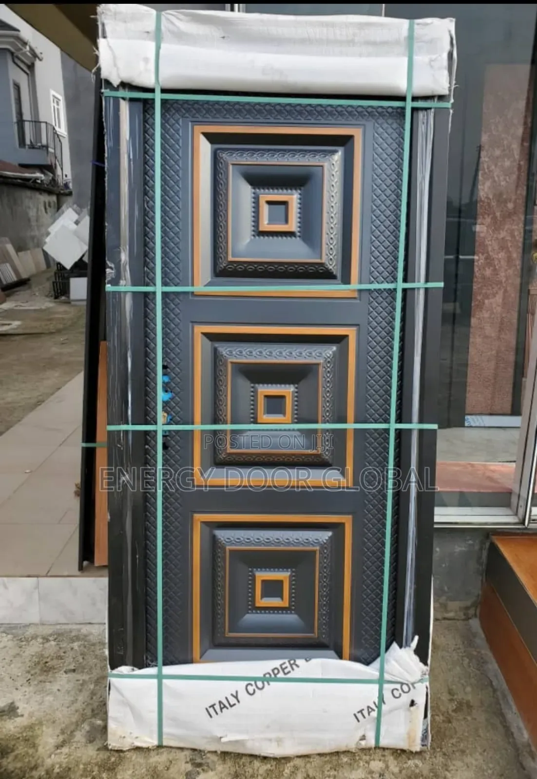3ft Interior/Exterior Diamond Italian Copper Cast Door
