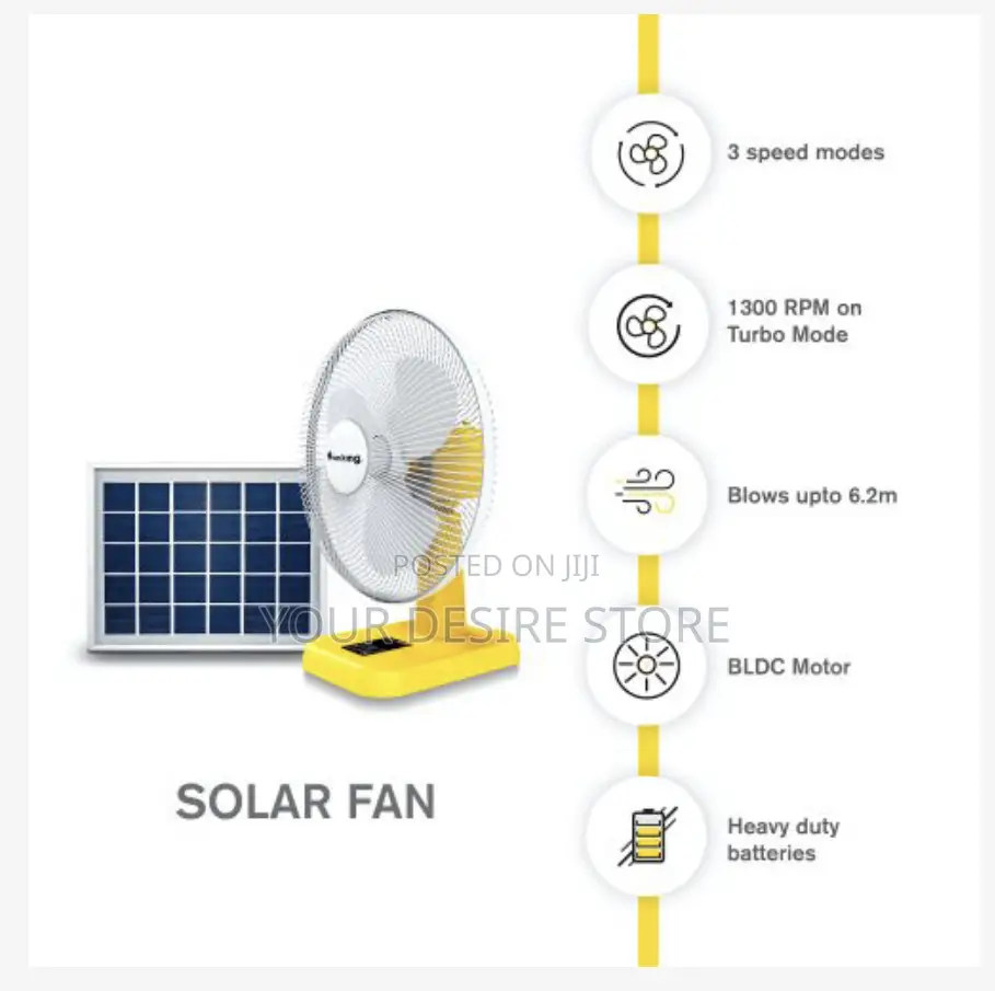 Sun King Solar Fan With 20w Solar Panel