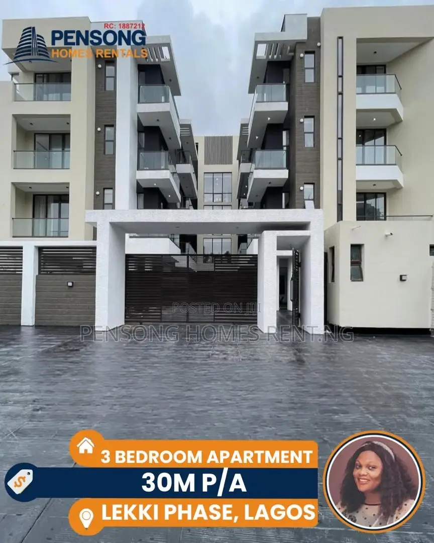3bdrm Apartment in Lekki Phase 1 for rent