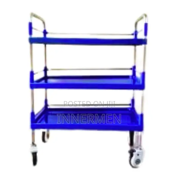 Stainless Steel Hospital Equipment Trolley 3-Tier