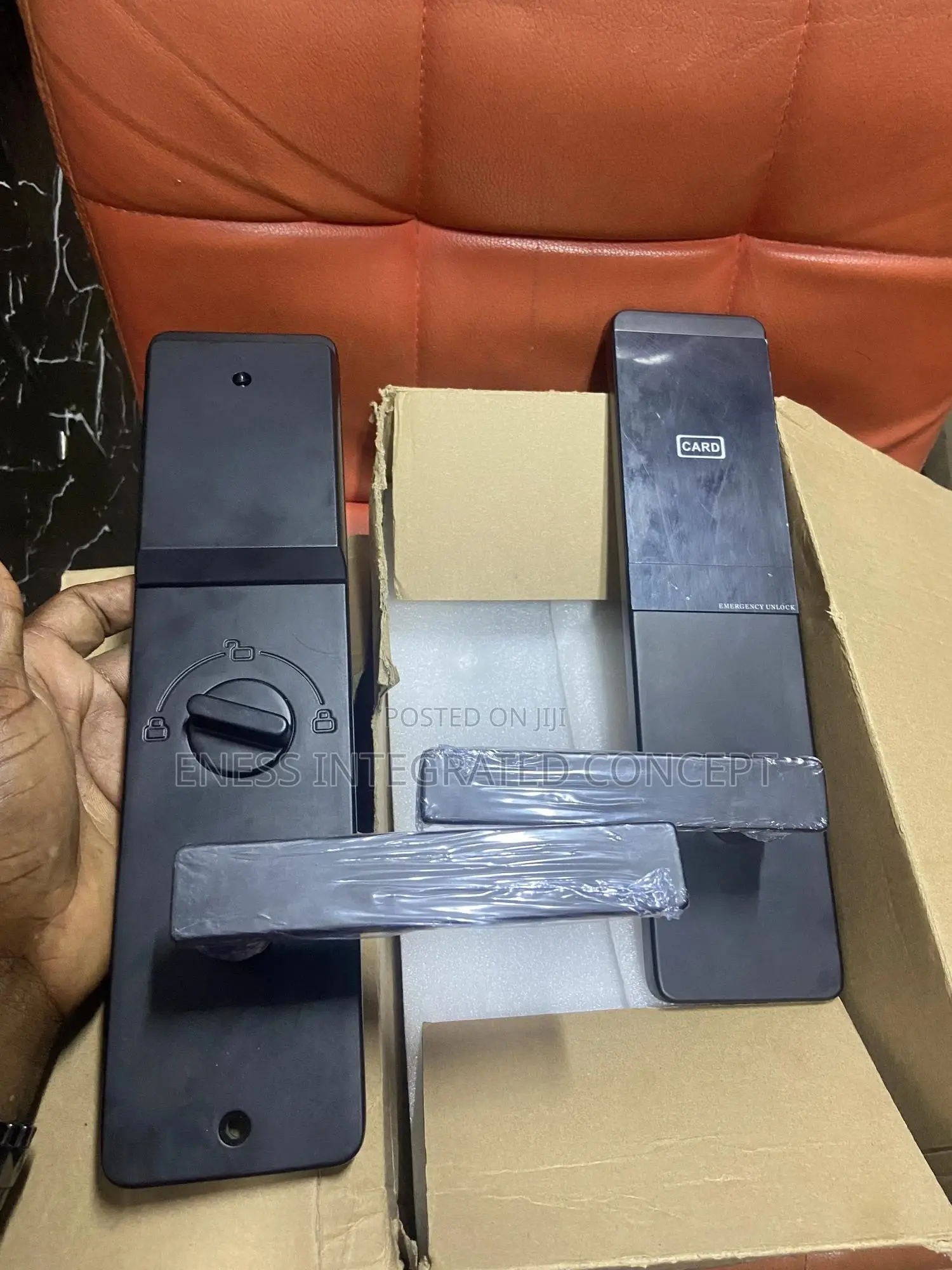 Black Coated Slim Hotel Lock