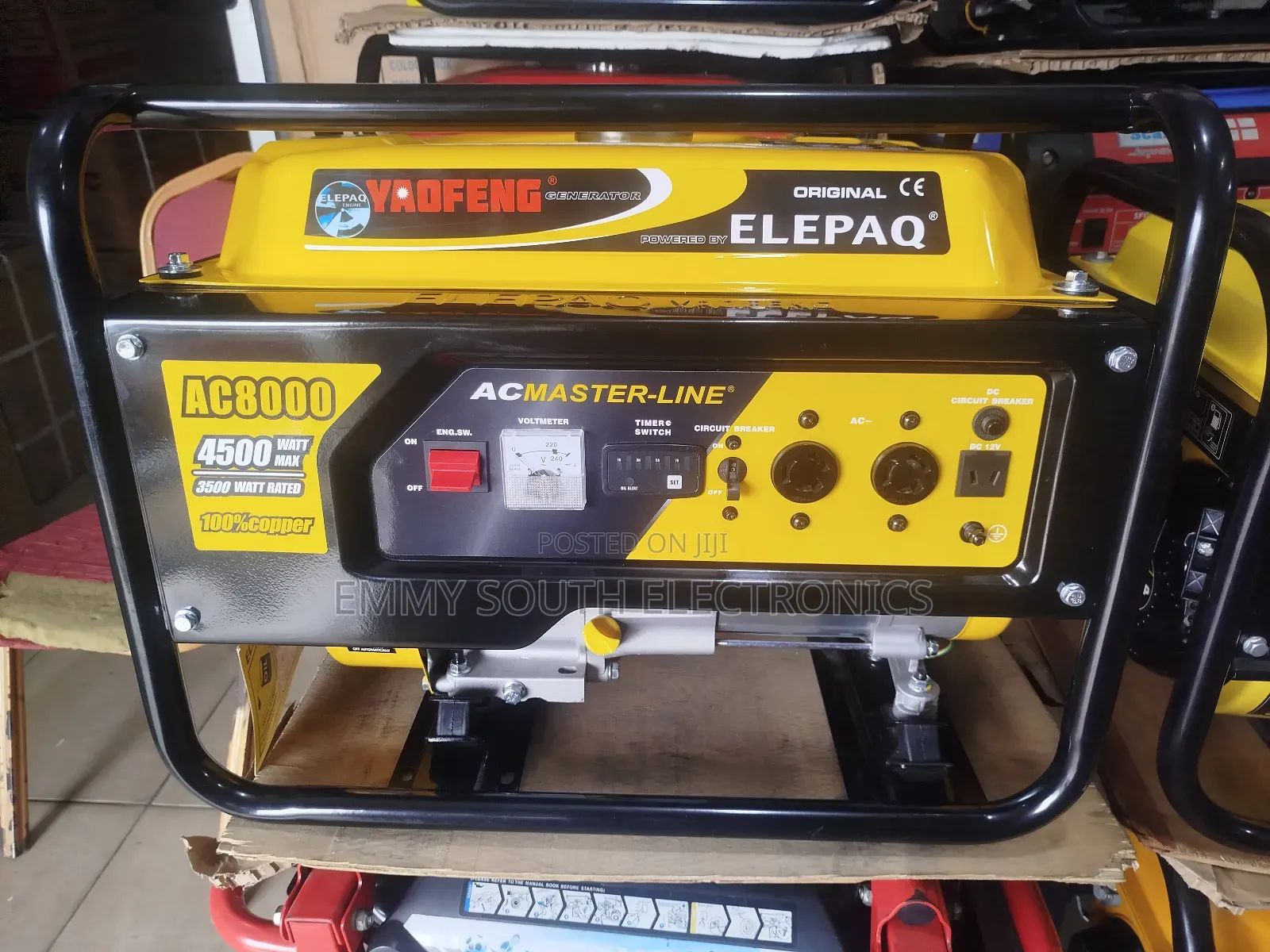 Master - Line Elepaq Petrol Generator With Timer