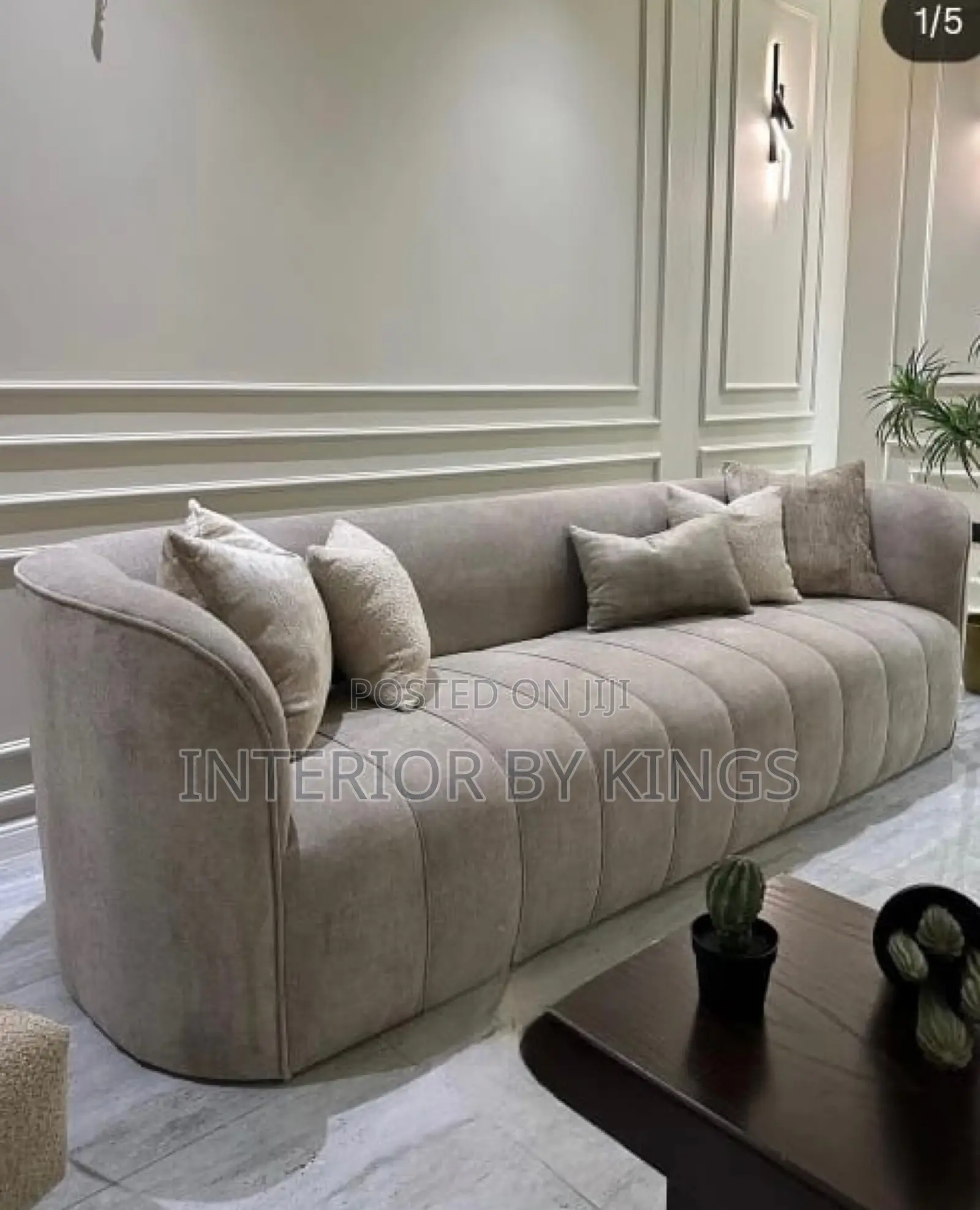 3seater Fabric Sofa + Table Can Be Made in Colors