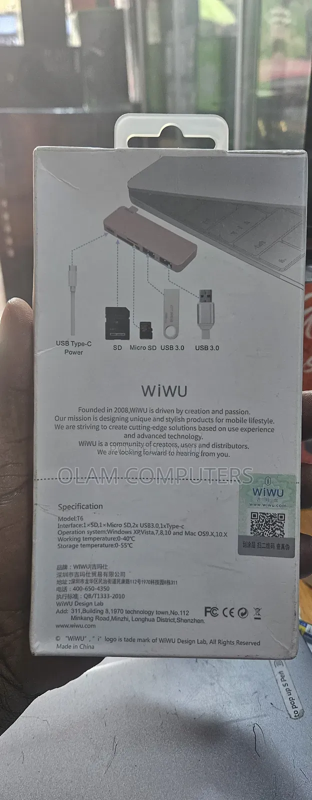 Wiwu Usb Type-C 5 in 1 Hub