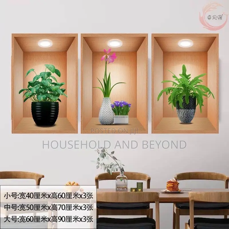 3 in 1 3d Home Decor Stickers Wall Stickers