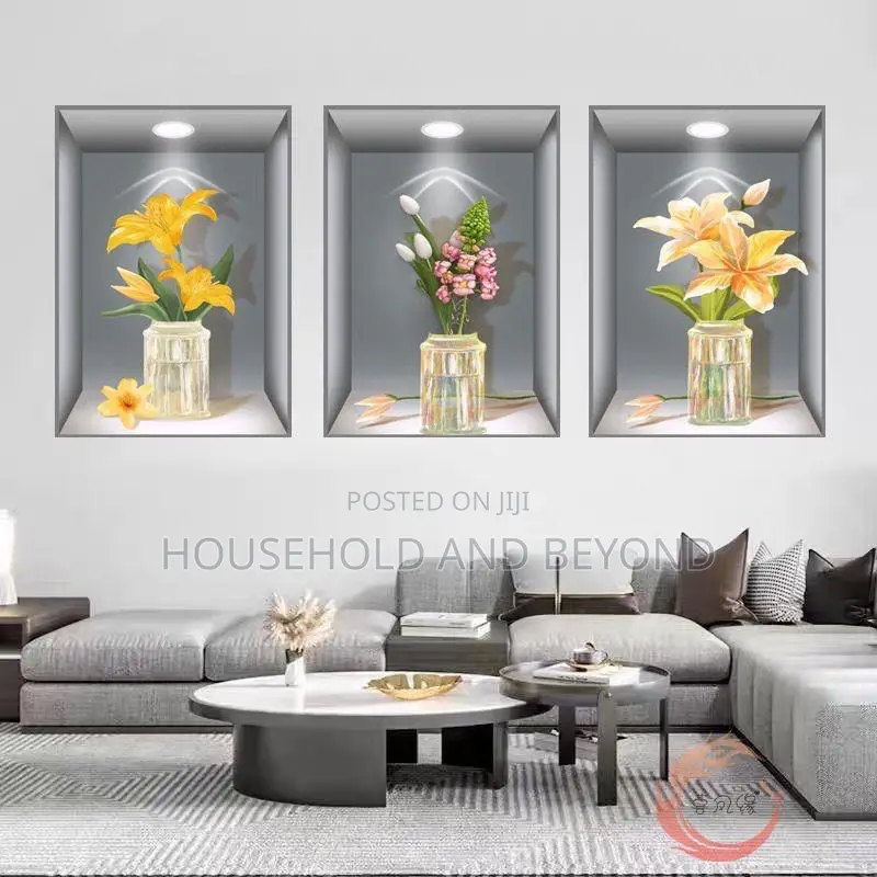 3 in 1 3d Home Decor Stickers Wall Stickers