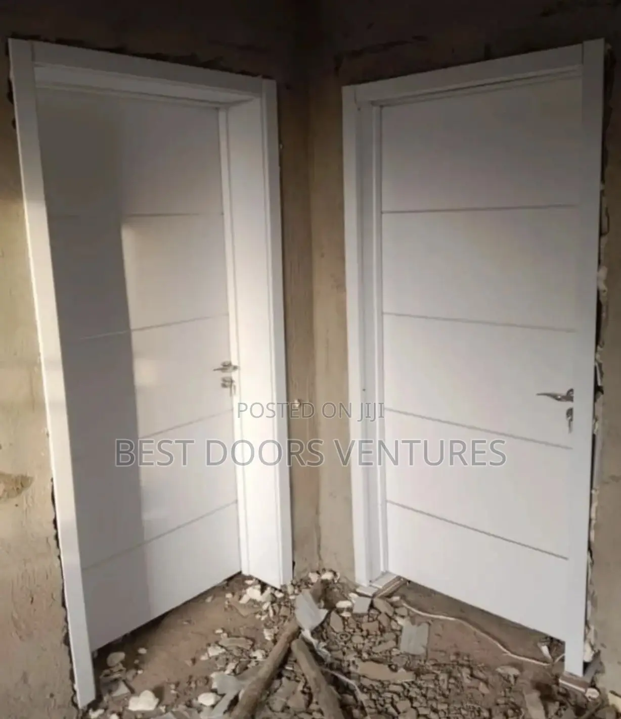 Wooden Room Door White Series