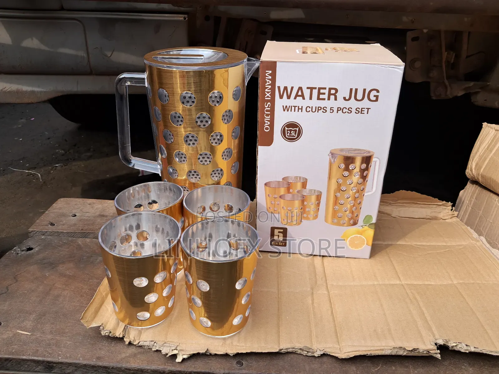 Acrylic Water Jug With Cups