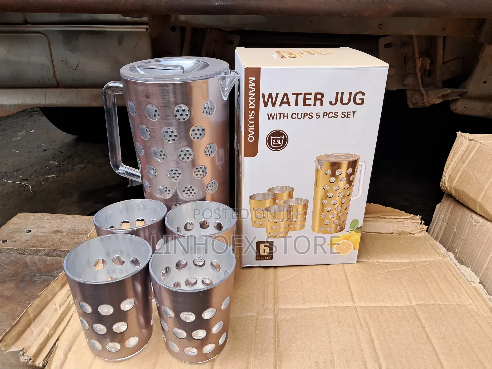 Acrylic Water Jug With Cups