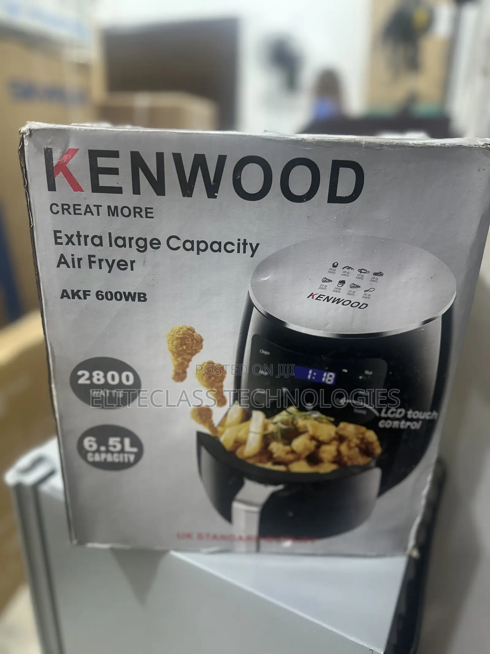 Kenwood Ultrafry 6.5l (2800watts) Digital Air Fryer