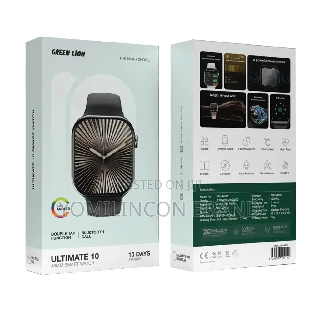 Green Lion Ultimate 10 42mm Smart Watch