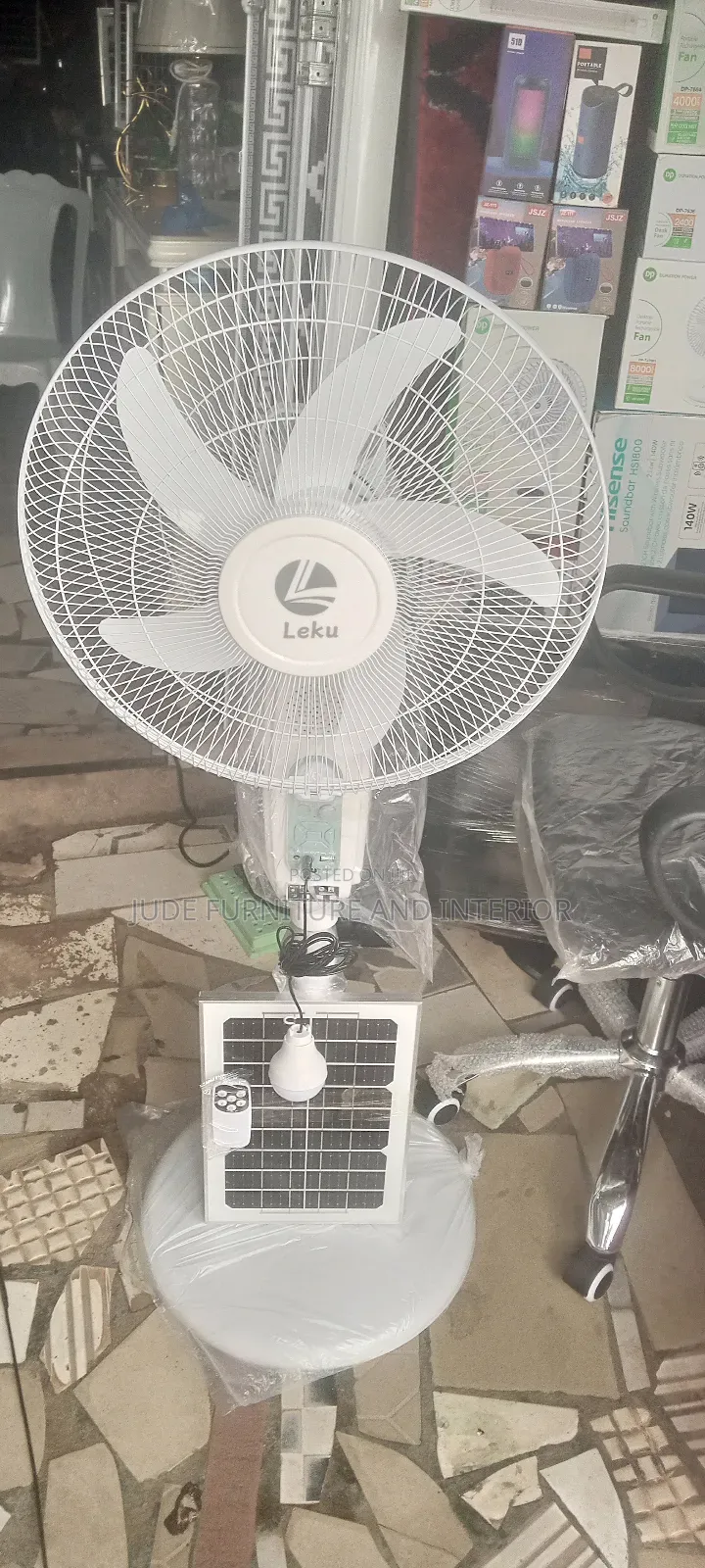 Leku Solar Fan With Mp3