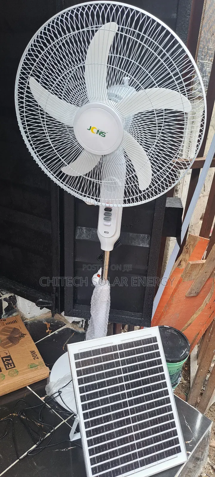 Solar Fan With Panel