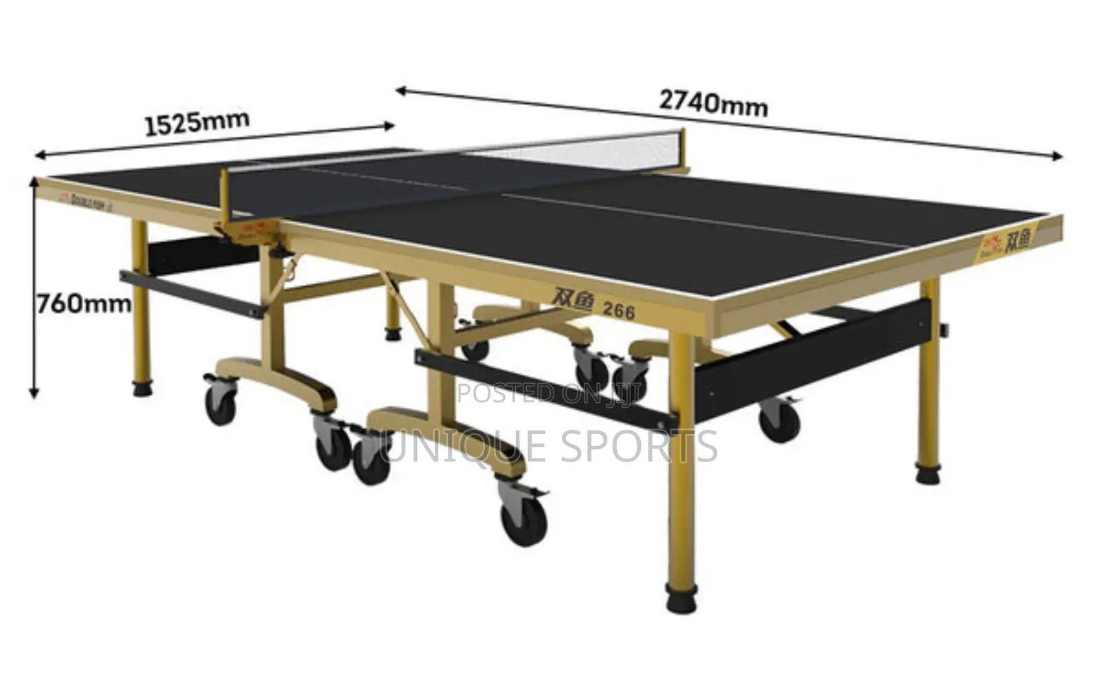 High Quality Double Fish 266 Table Tennis Table