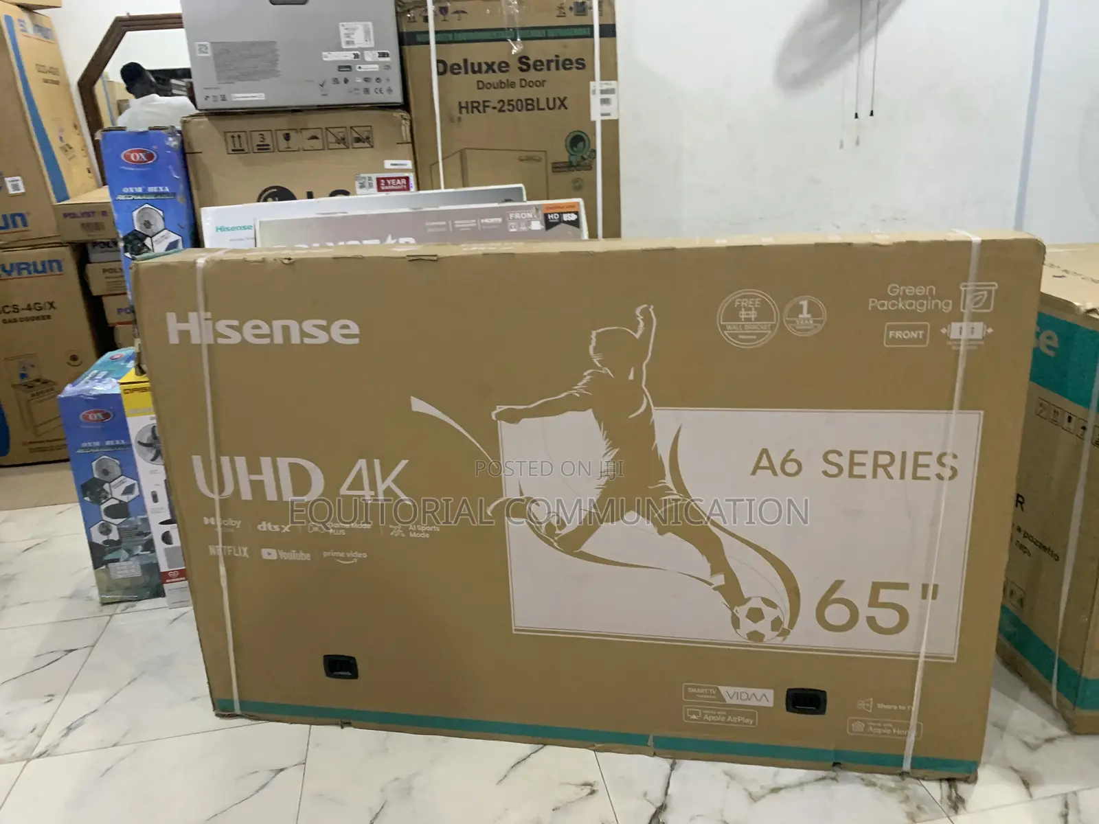 Hisense 65Inch UHD Smart TV With Free Wall Bracket
