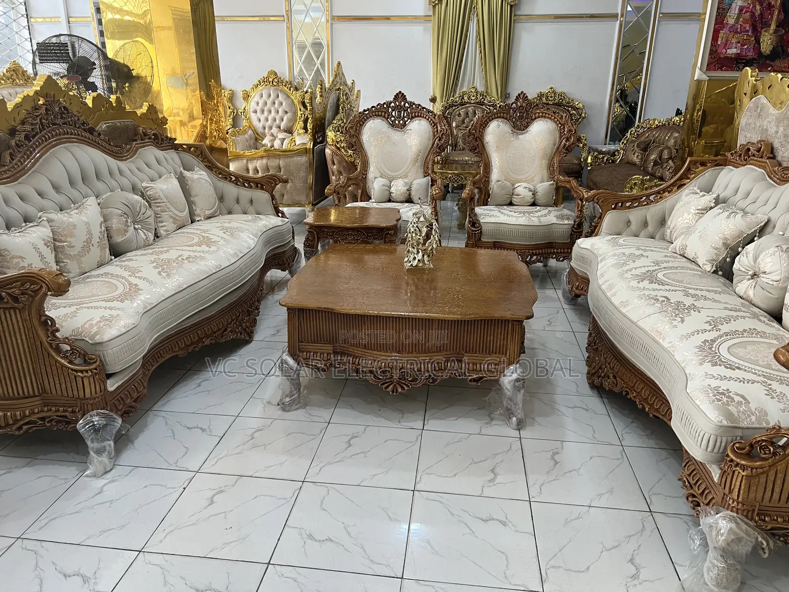 Egyptian Royal Sofa Chair Set
