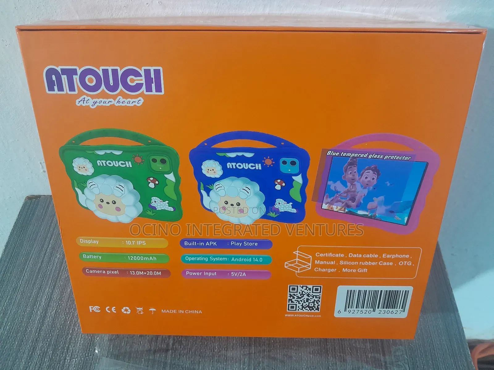 12000mah Battery 10.1inch Sim Enabled Kids iPad