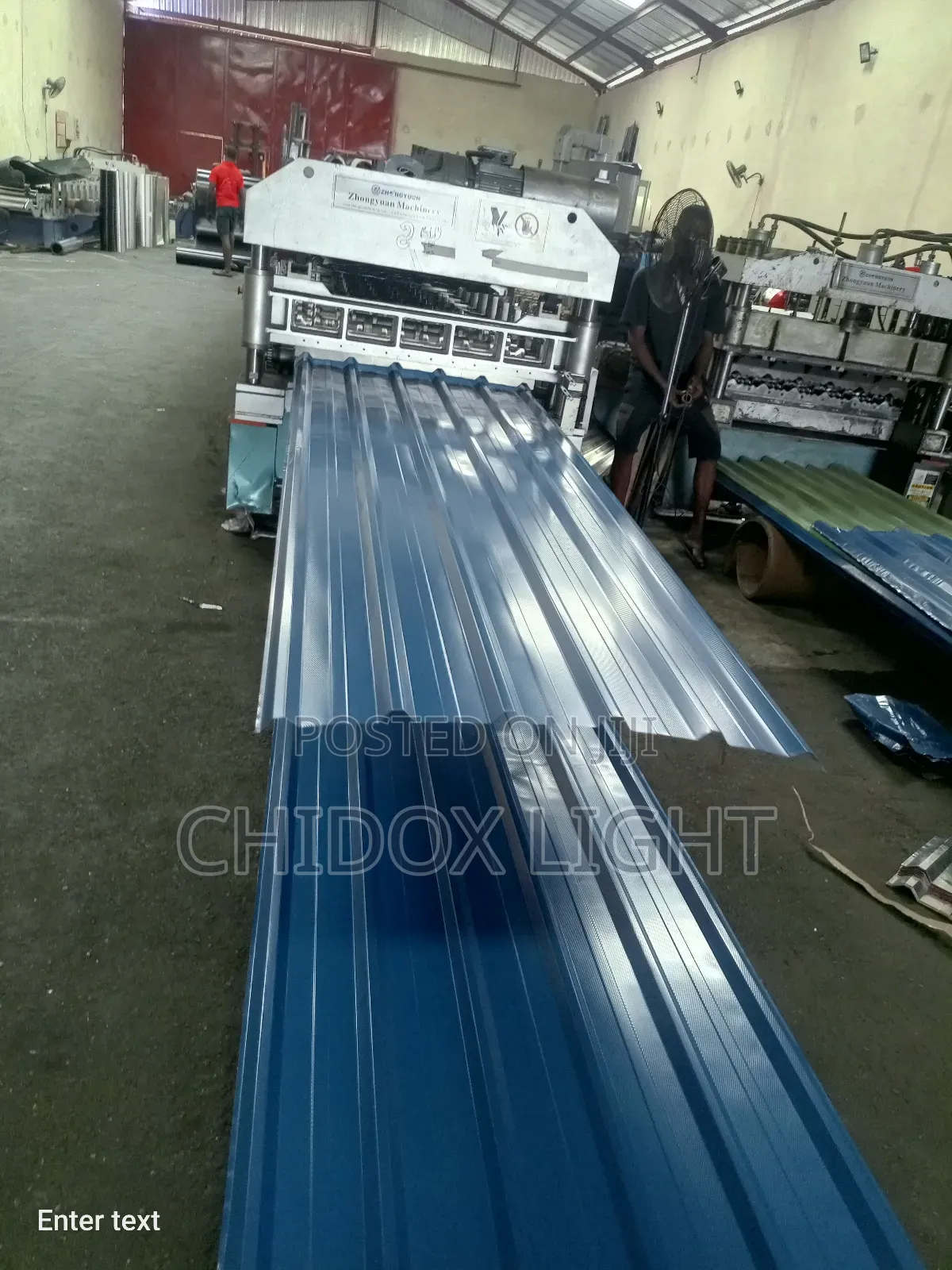 Long Span Design Aluminum Roofing Sheet Deep Blue Color
